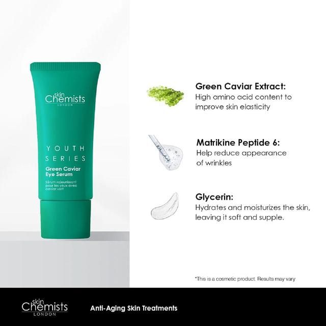SkinChemists Youth Series Green Caviar Eye Serum   15ml