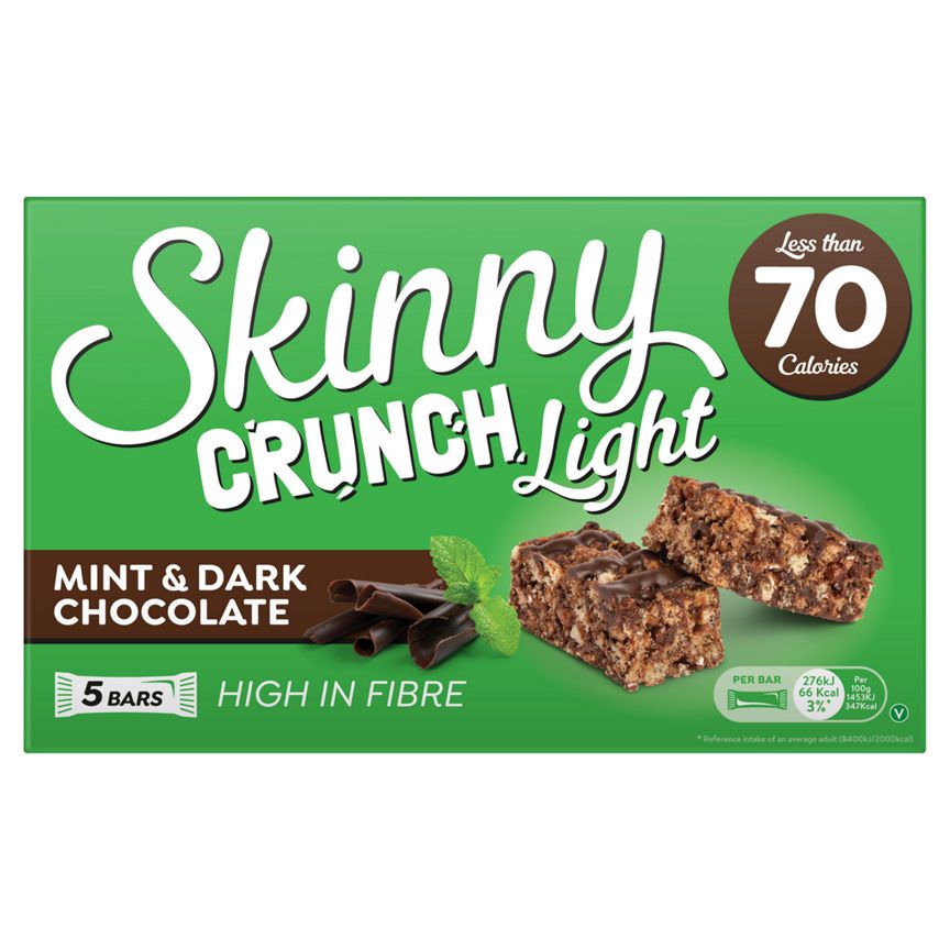 Skinny Crunch Mint &amp;amp; Dark Chocolate Snack Bars