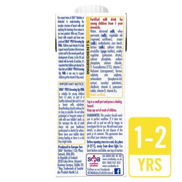 SMA Pro 3 Growing up Milk Ready to Use 1-3 Yrs   200ml
