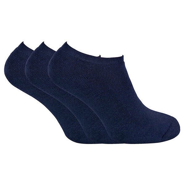 Sock Snob 3 Pk Mens Low Cut Thermal Trainer Socks 6-11 UK Navy / 3EA