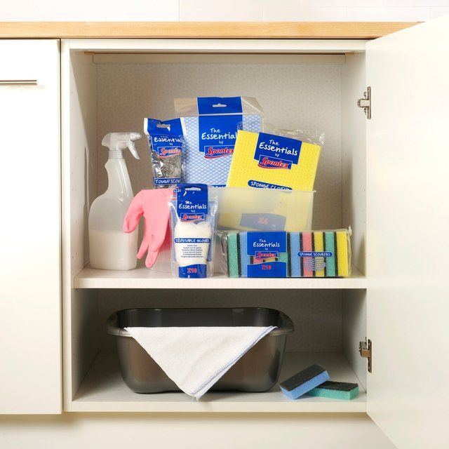 Spontex Essentials Sponge Cloths   4 per pack