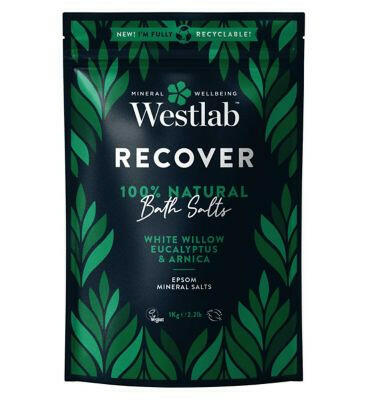 Westlab Recover Epsom Bath Salts with Eucalyptus 1kg Vegetarian & Vegan Boots   