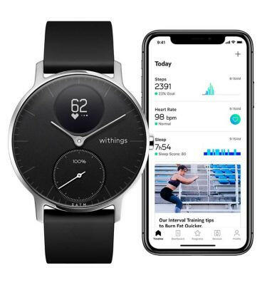 Withings Steel HR Hybrid Smartwatch (36mm Black) General Health & Remedies Boots   