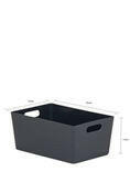 Wham Studio 4.02 Dark Grey Storage Box GOODS ASDA   